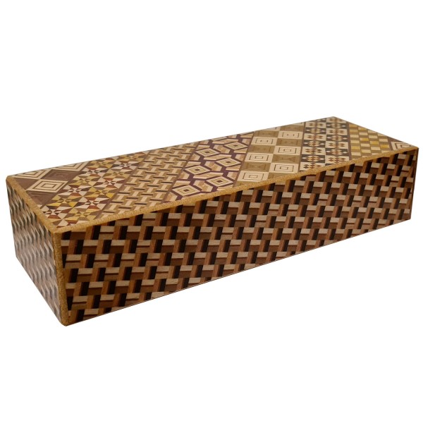 Japanische Trickbox Himitsu Bako 8 Sun Long 14 Steps Yosegi / Kuzushi