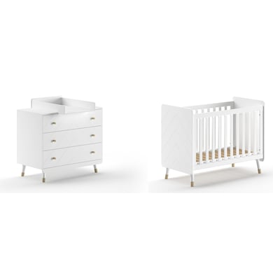 Jaxx Babyzimmer Billy 3-teilig Weiß von Jaxx