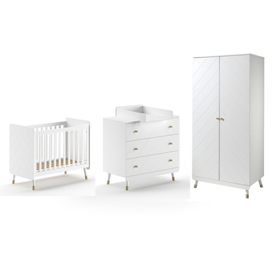 Jaxx Babyzimmer Billy 4-teilig Weiß von Jaxx