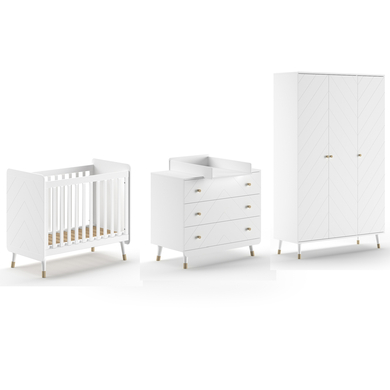 Jaxx Babyzimmer Billy 4-teilig Weiß von Jaxx