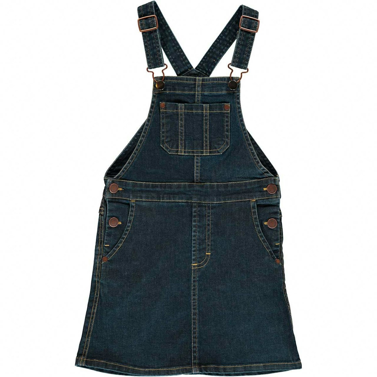 Jeanskleid mit Latzträgern jeans-blau 110/116