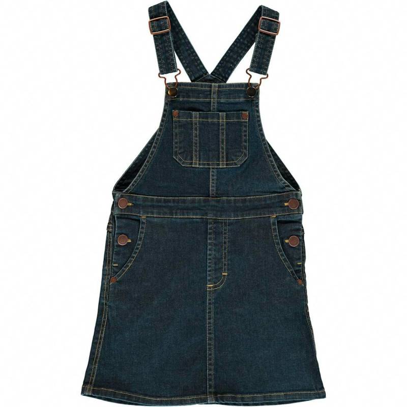 Jeanskleid mit Latzträgern jeans-blau 110/116