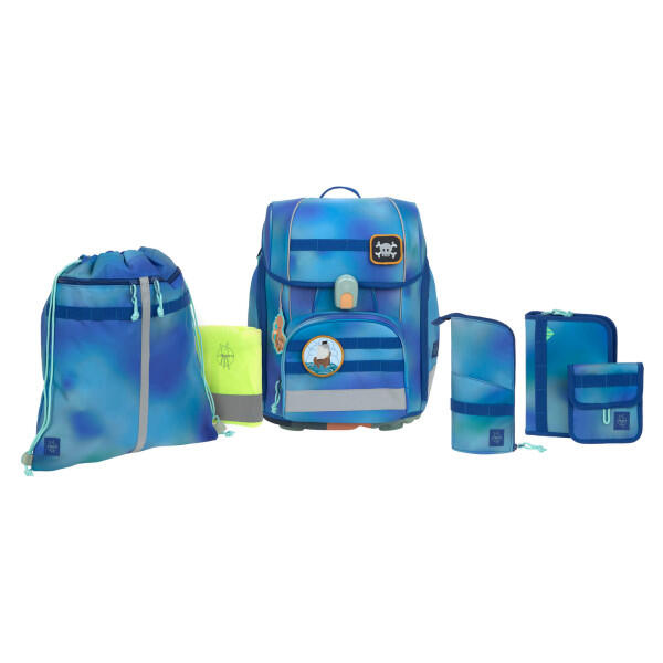 Lässig - LÄSSIG Schulranzen Set 7-teilig Boxy Unique Gradient Grün/Blau Lässig - LÄSSIG Schulranzen Set 7-teilig Boxy Unique Gradient Grün/Blau