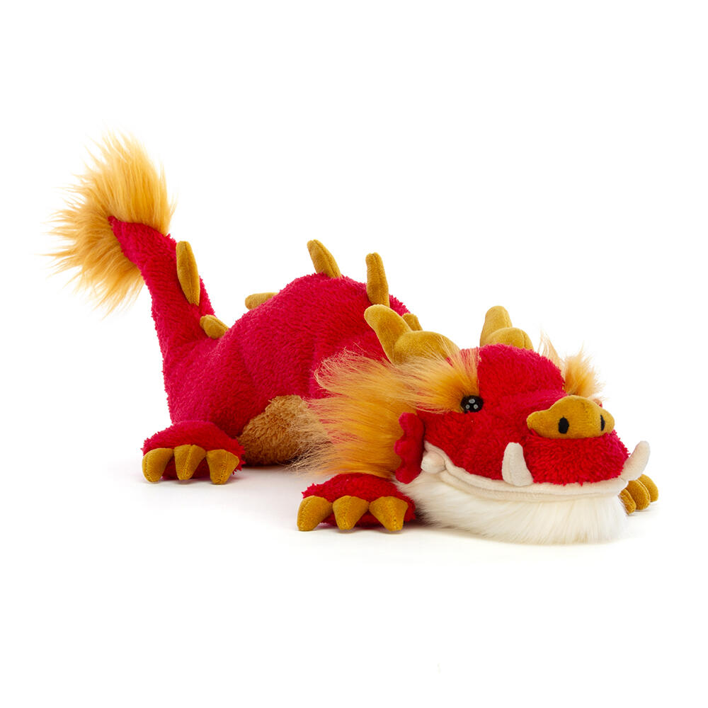Jellycat - Festival Dragon 11x42x18 cm Kuscheltier Plüschfigur