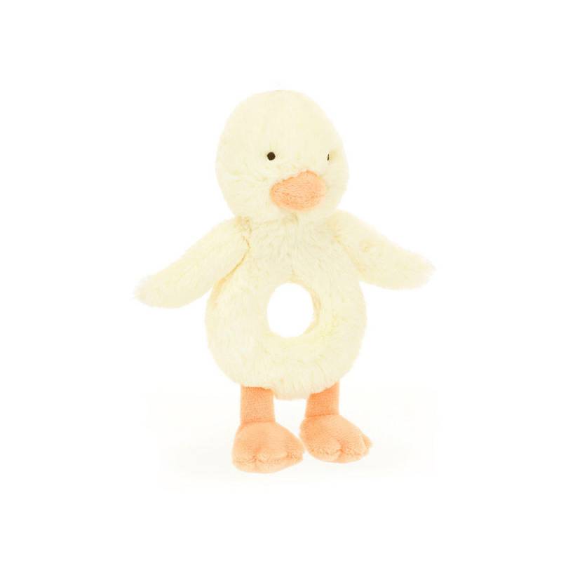 Jellycat - Greifling Ringrassel Ente Bashful Duckling Ring Rattle