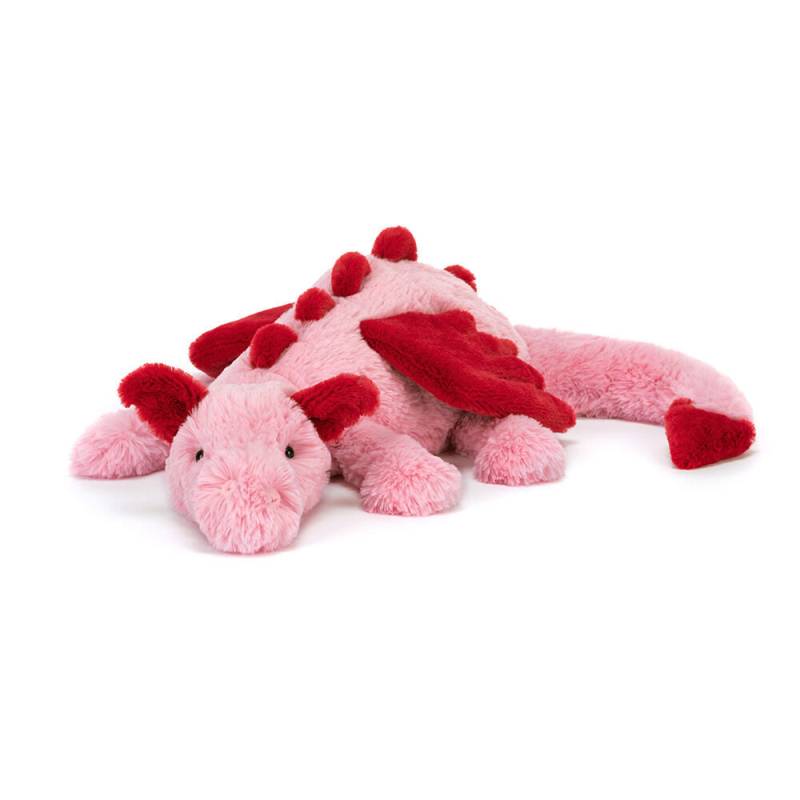 Jellycat - Heart Dragon Kuscheltier Drache Plüsch rosa