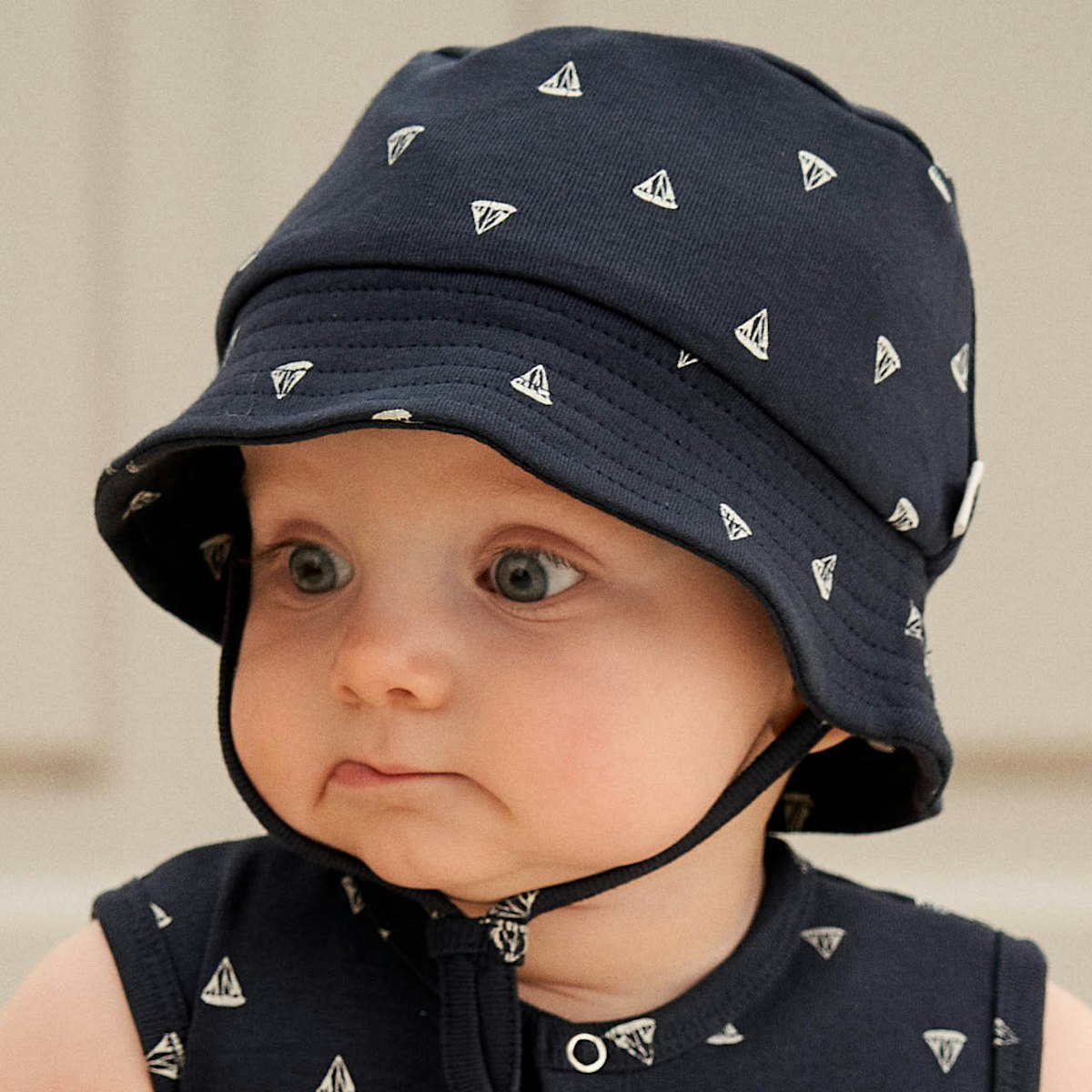 Jersey Babyhut Segelboote navy 92/98