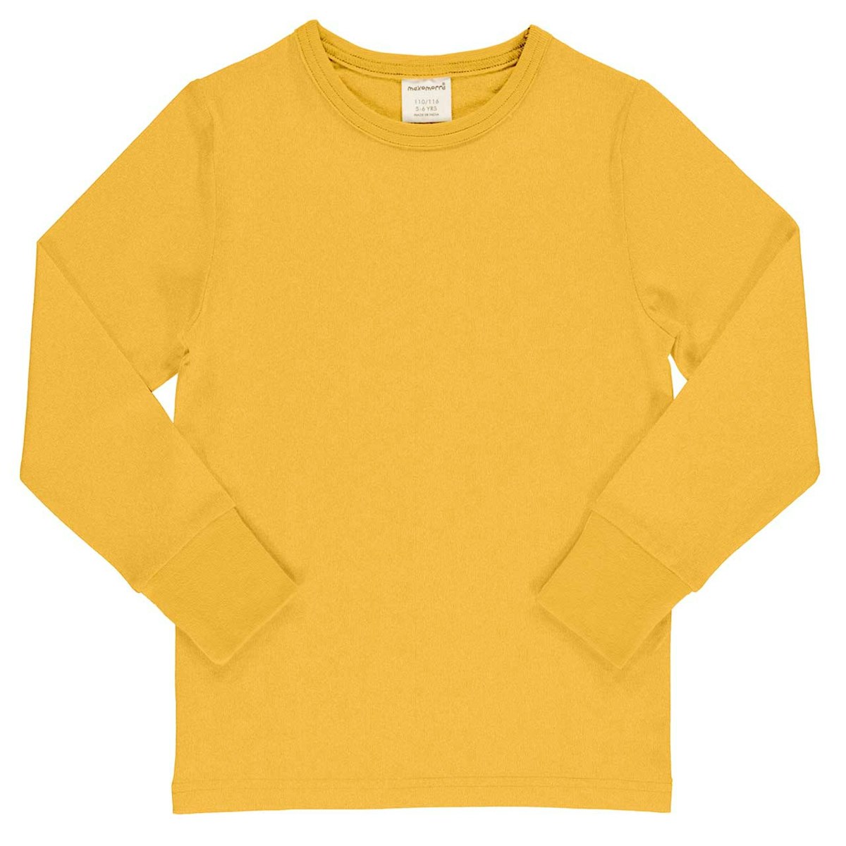 Jersey Langarmshirt senfgelb 86/92