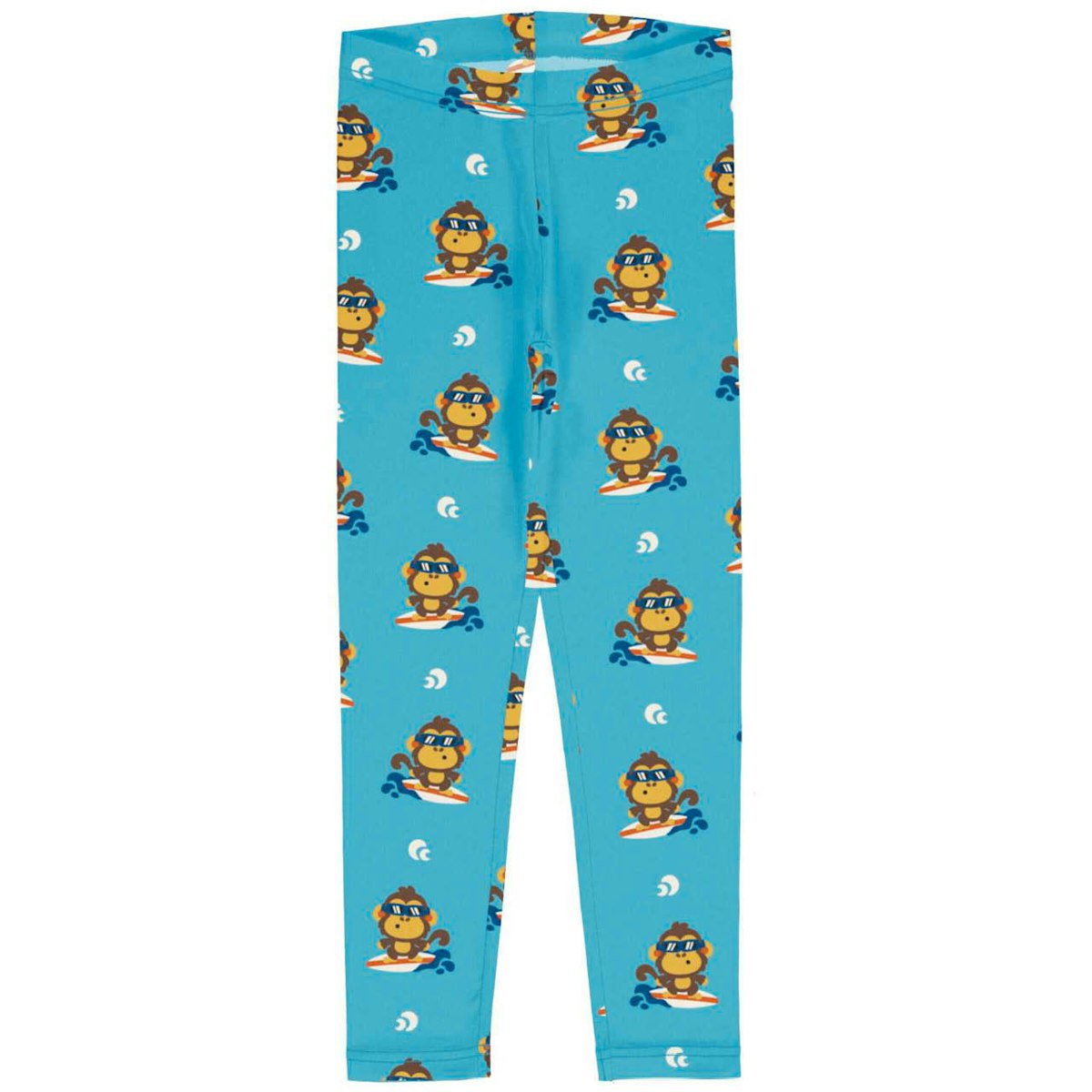 Jersey Leggings Äffchen hellblau 86/92
