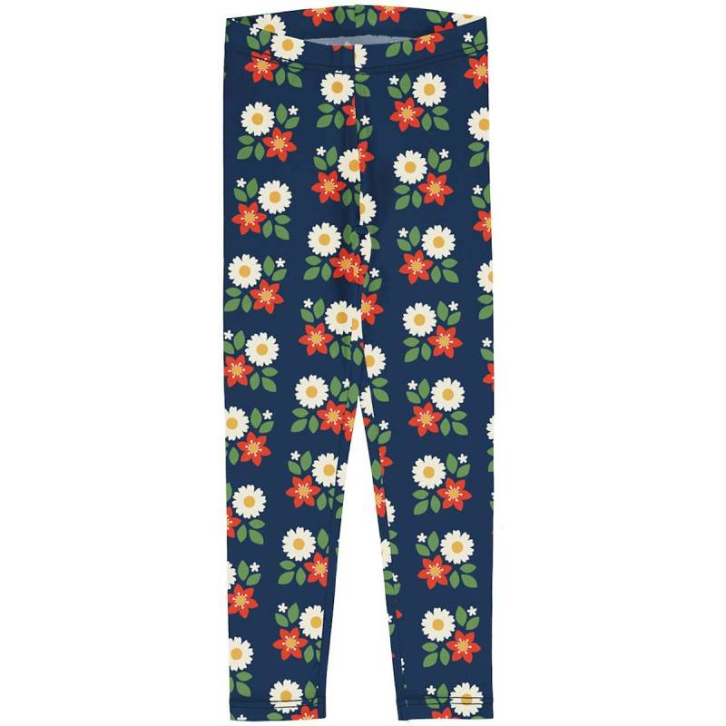 Jersey Leggings Blumen marine 86/92
