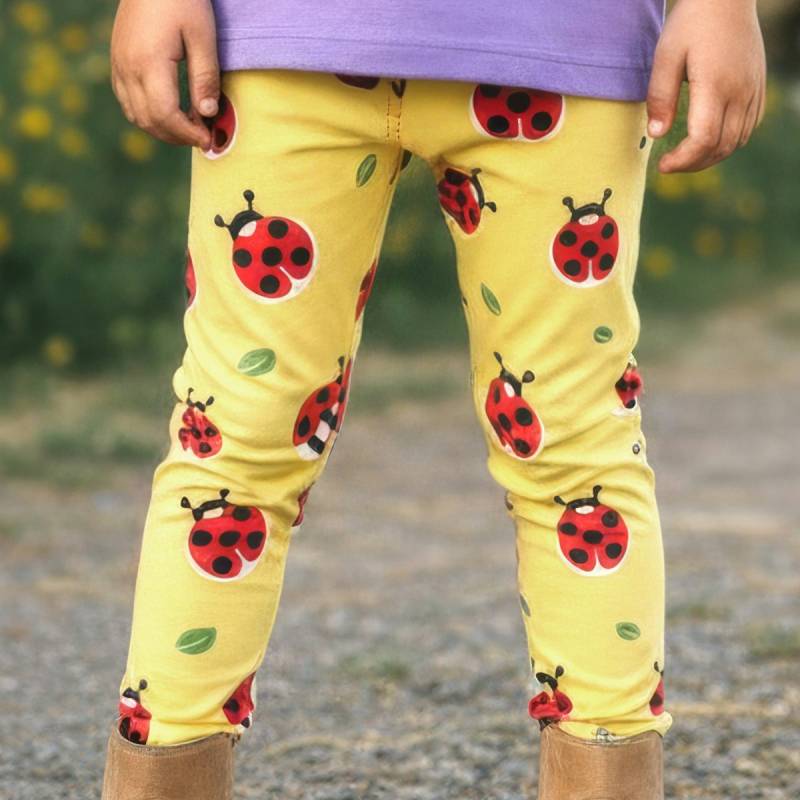 Jersey Leggings Marienkäfer gelb 122/128