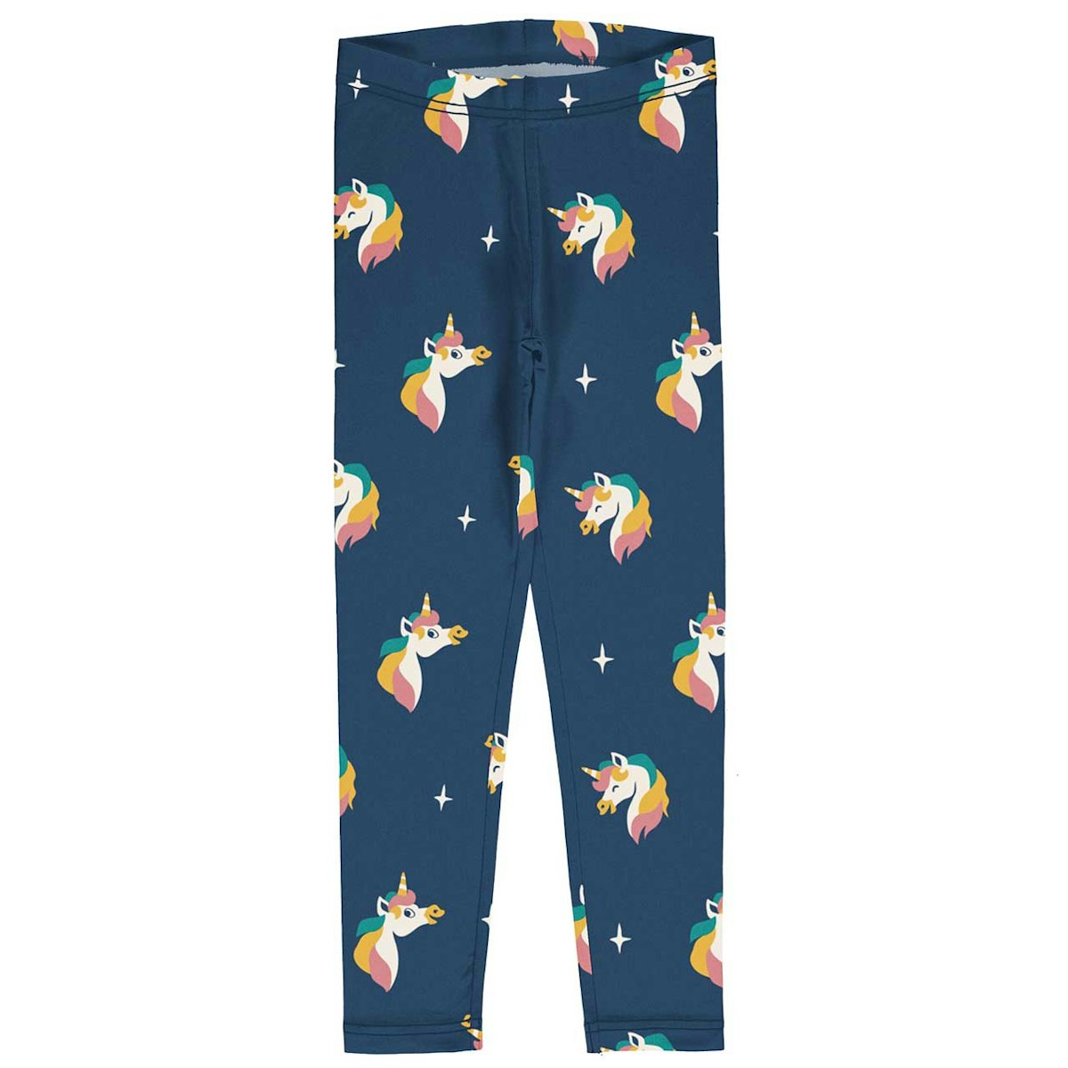 Jersey Leggings dunkelblau mit Einhörnern 98/104