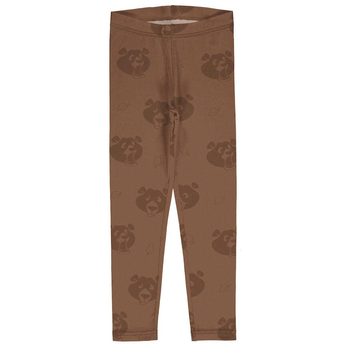 Jersey Leggings einfarbig braun Bären 122/128