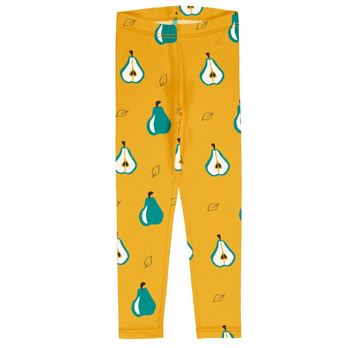 Jersey Leggings gelb mit Birnen 122/128 Jersey Leggings gelb mit Birnen 122/128