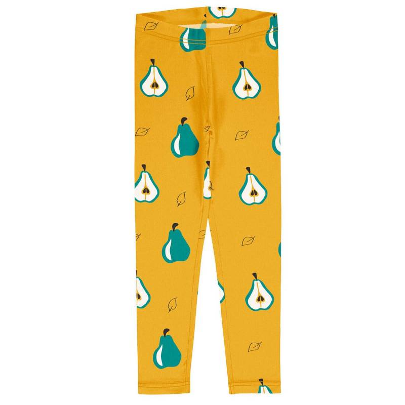 Jersey Leggings gelb mit Birnen 122/128 Jersey Leggings gelb mit Birnen 122/128