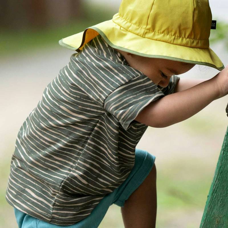 Jersey Shirt Kinder kurzarm Streifen dunkelgrün 110/116 Jersey Shirt Kinder kurzarm Streifen dunkelgrün 110/116