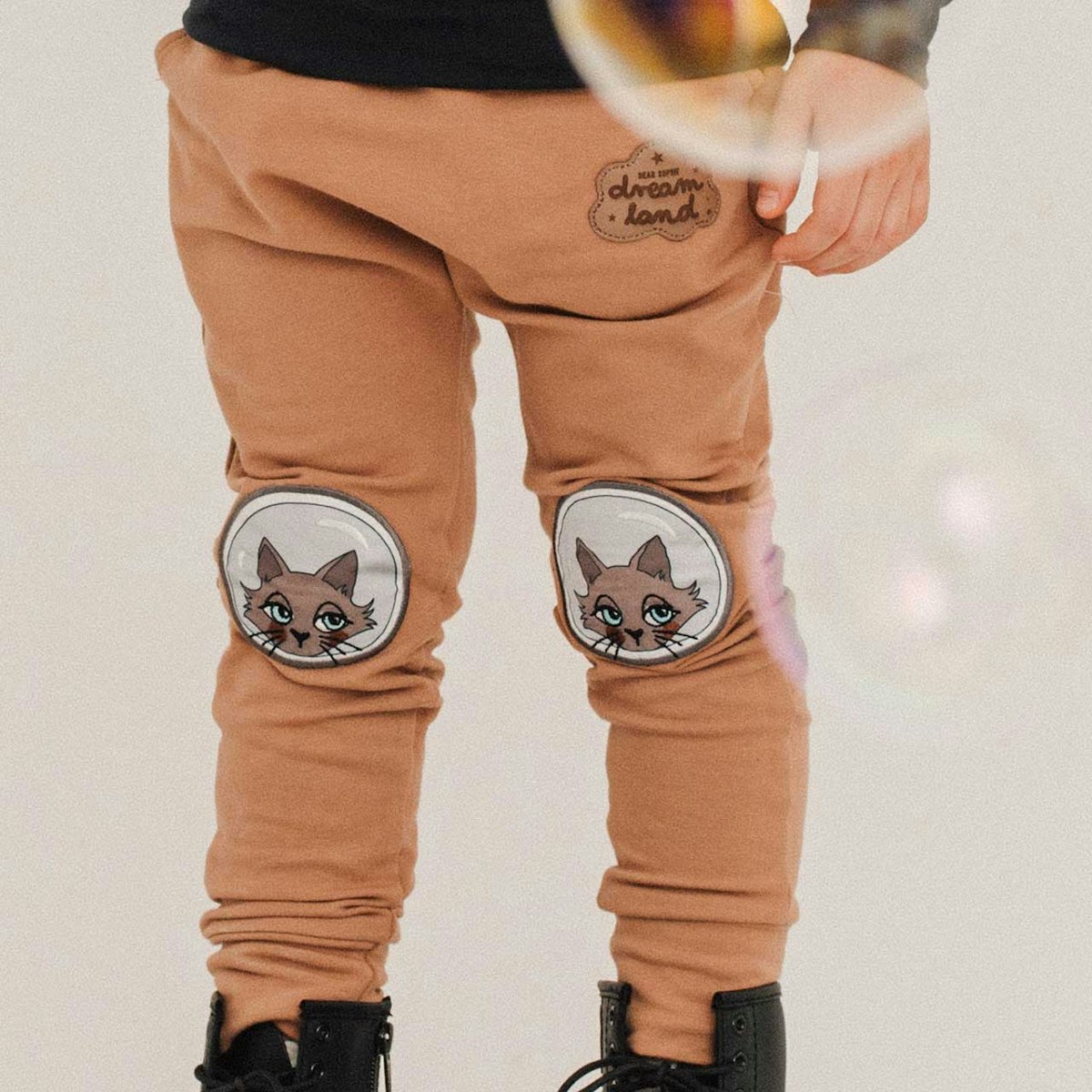 Jogginghose Astro Katzen Aufnäher 86/92