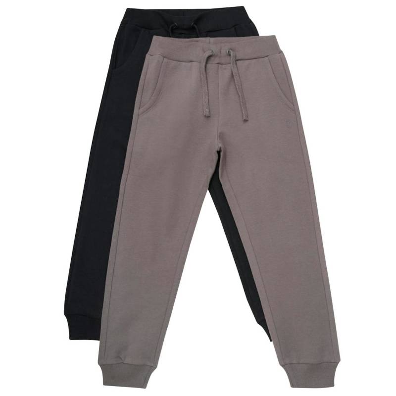 Jogginghose Doppelpack uni schwarz-taube 110 Jogginghose Doppelpack uni schwarz-taube 110