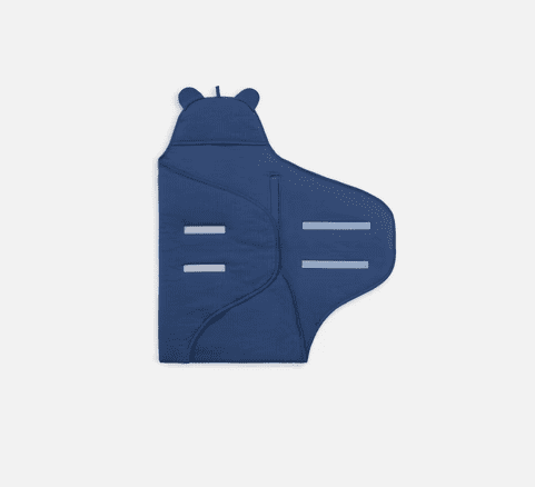 Jollein Einschlagdecke für Babyschale Basic Stripe - Denim Blue Jollein Einschlagdecke für Babyschale Basic Stripe - Denim Blue