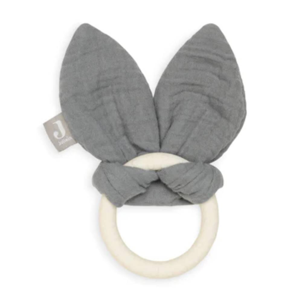 Jollein - Jollein Beißring Silikon Bunny Ears Storm Grey Jollein - Jollein Beißring Silikon Bunny Ears Storm Grey