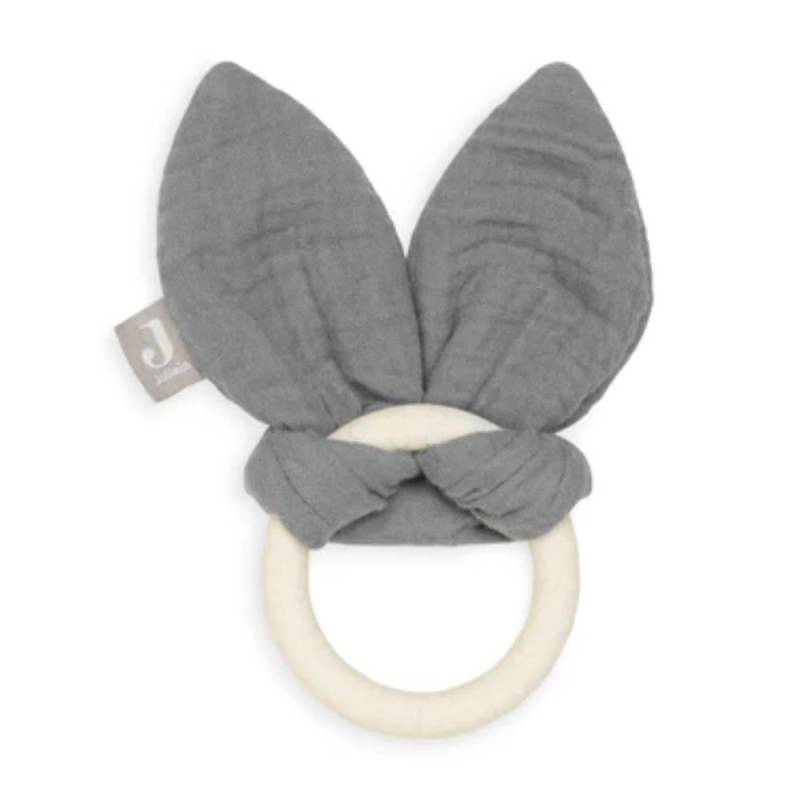 Jollein - Jollein Beißring Silikon Bunny Ears Storm Grey