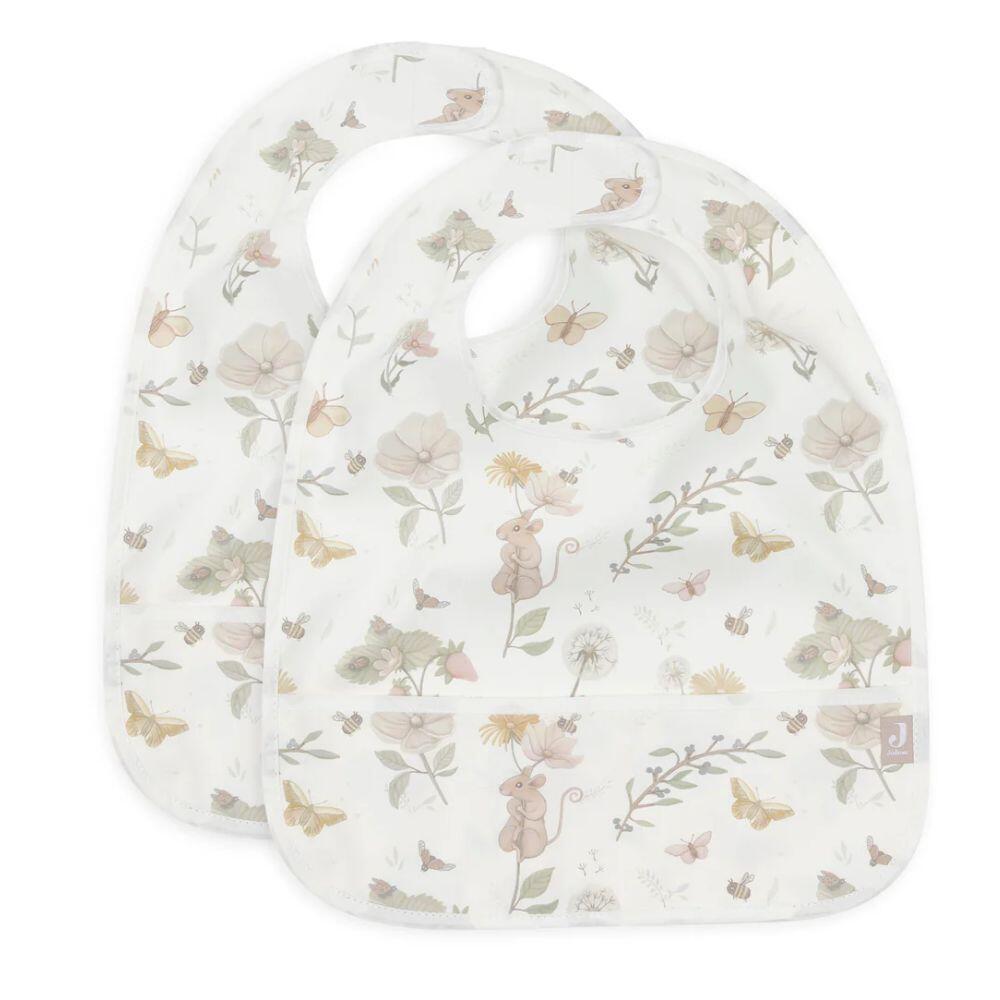 Jollein - Lätzchen Wasserdicht Maus, 2er