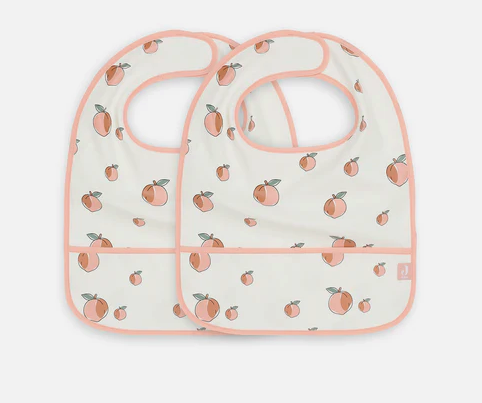 Jollein wasserdichte Lätzchen - 2er-Pack - Peach