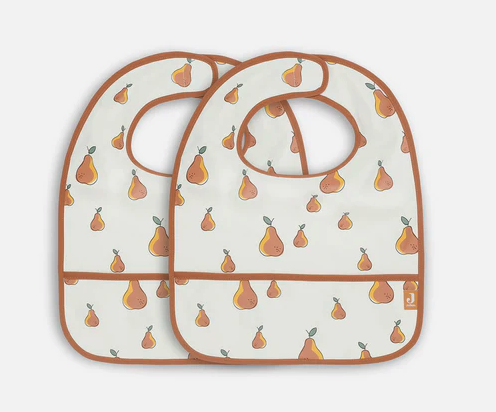 Jollein wasserdichte Lätzchen - 2er-Pack - Pear