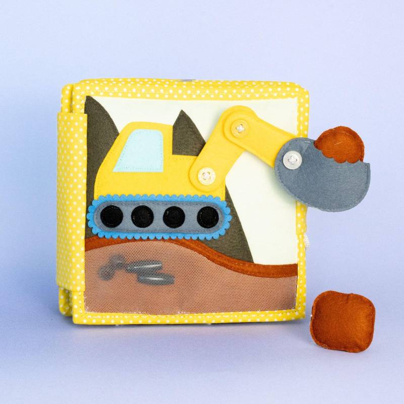 Jolly Designs - Jolly Designs Mein erster Bagger Mini Quiet Book