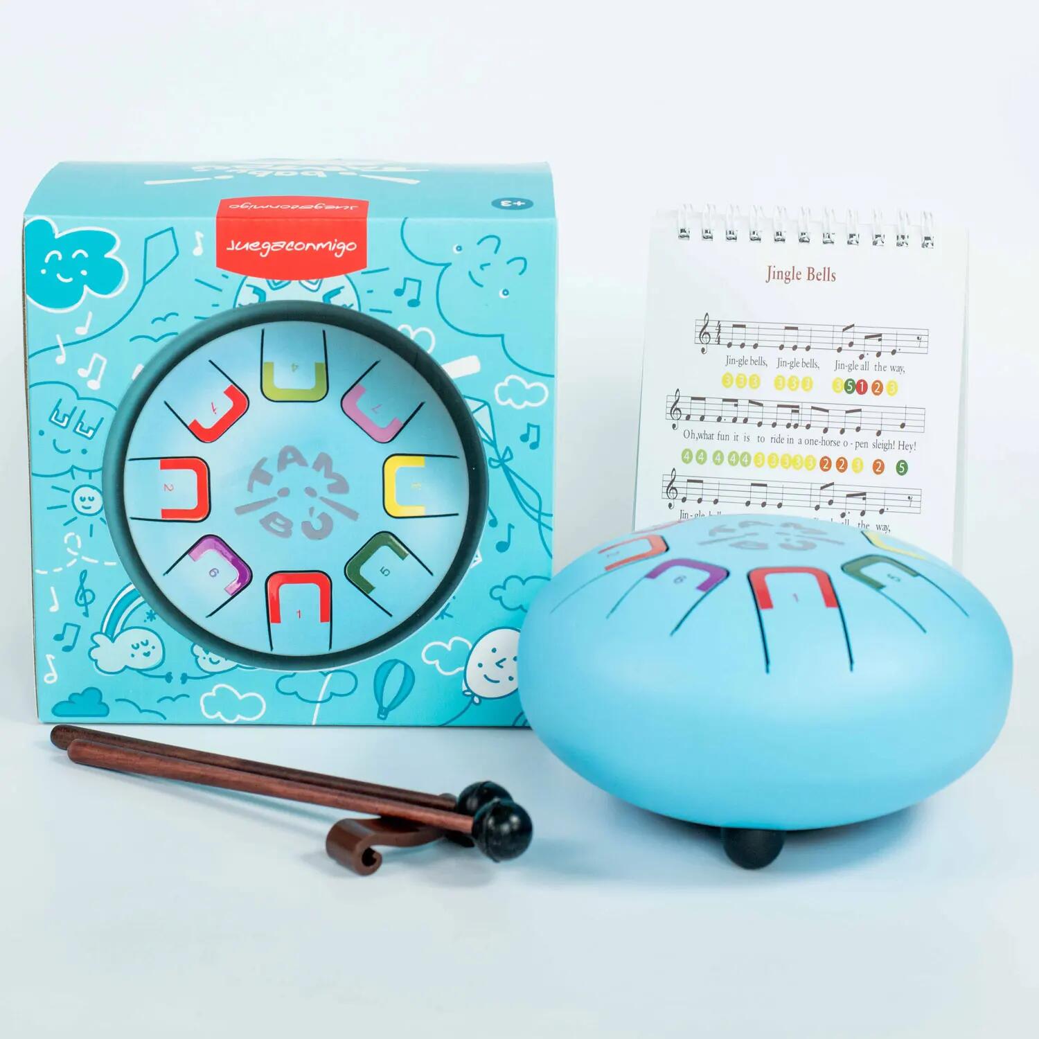 Juega Conmigo - Trommel 15cm hellblau