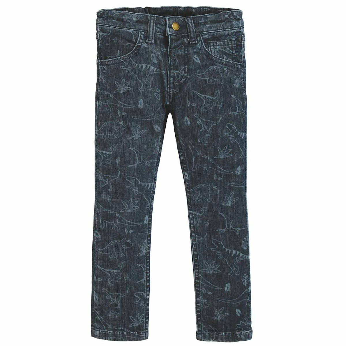 Jungen Dino Jeans Print blau 86