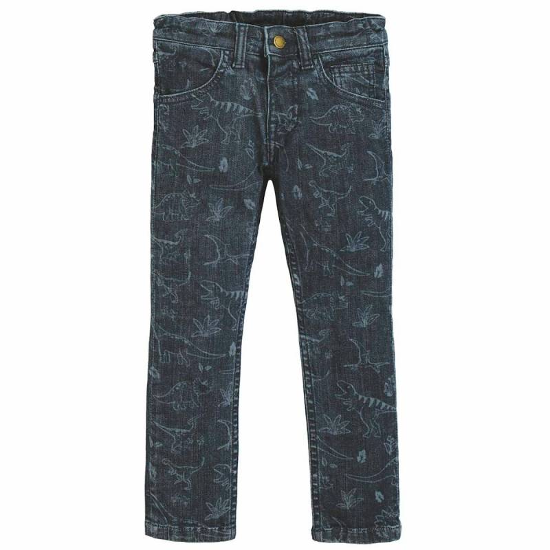 Jungen Dino Jeans Print blau 86