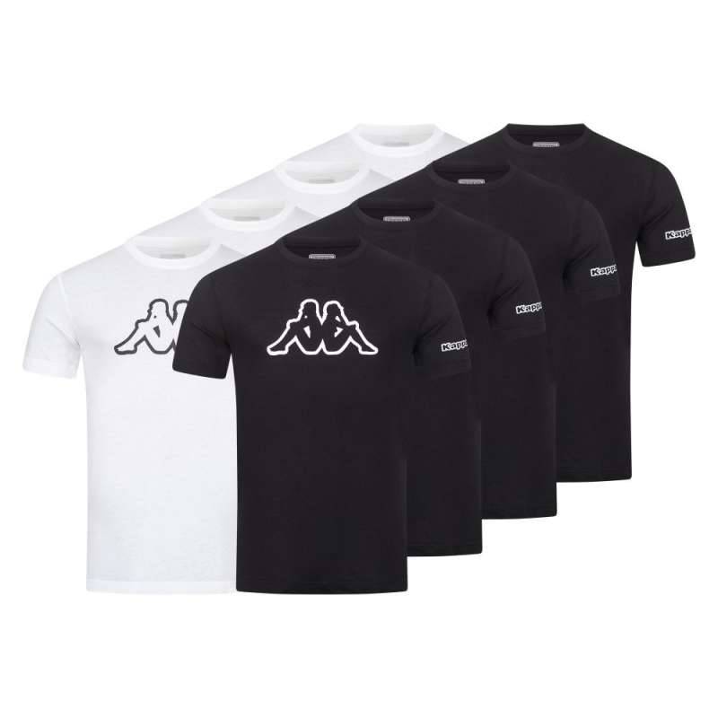 KAPPA Männer T-Shirt Logo, Sets 8er Set, GršÃŸe M, Farbe Mix Set Brilliant White Caviar KAPPA Männer T-Shirt Logo, Sets 8er Set, GršÃŸe M, Farbe Mix Set Brilliant White Caviar