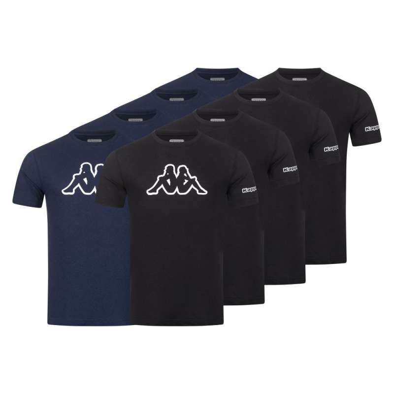 KAPPA Männer T-Shirt Logo, Sets 8er Set, GršÃŸe XXL, Farbe Mix Set Caviar Dress Blue KAPPA Männer T-Shirt Logo, Sets 8er Set, GršÃŸe XXL, Farbe Mix Set Caviar Dress Blue