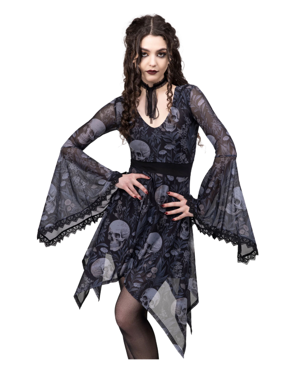 KILLSTAR Death's Head Skater Kleid XXL