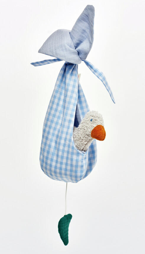 Käthe Kruse - Spieluhr Ente im Nest kariert