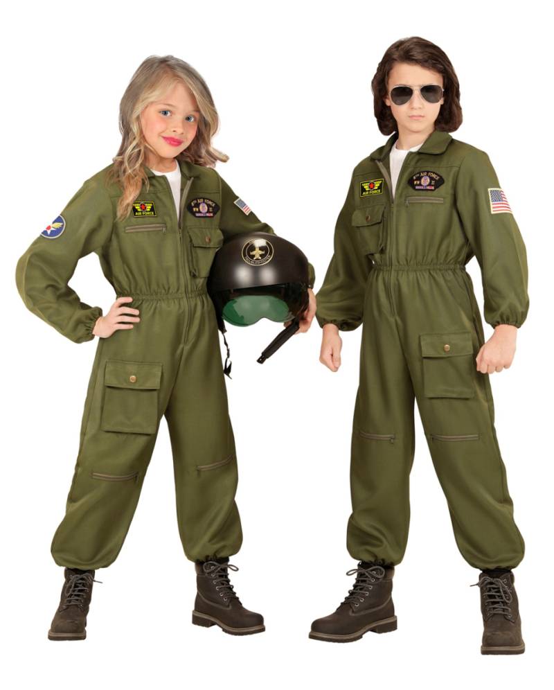 Kampfjet Pilot Kinderkostüm L / 11-13 Jahre Kampfjet Pilot Kinderkostüm L / 11-13 Jahre