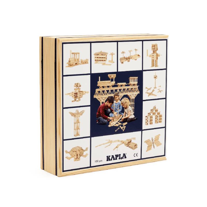 Kapla - Kapla 100 Holzbausteine - kleine Holzkiste Kapla - Kapla 100 Holzbausteine - kleine Holzkiste