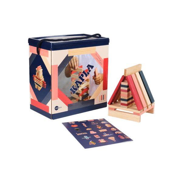 Kapla - Kapla Bausteine 120er Papp-Box natur, rot, rosa, dunkelblau Kapla - Kapla Bausteine 120er Papp-Box natur, rot, rosa, dunkelblau