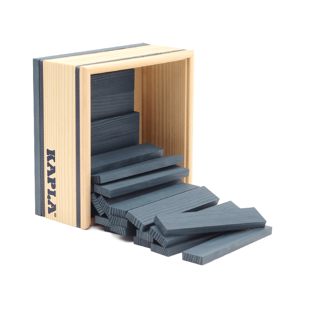 Kapla - Kapla Bausteine 40-er dunkelblau in Holzkasten