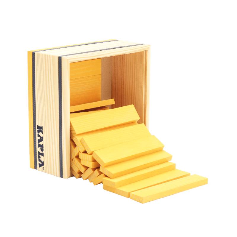 Kapla - Kapla Bausteine 40-er gelb in Holzkasten