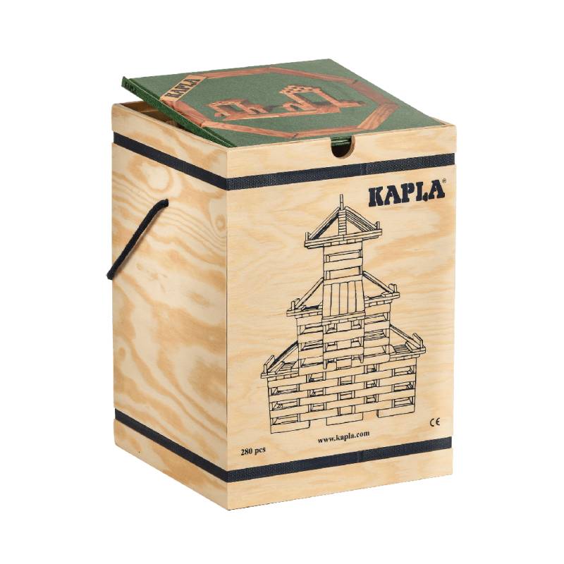 Kapla - Kasten 280 Holzbausteine Grünes Buch Kapla - Kasten 280 Holzbausteine Grünes Buch