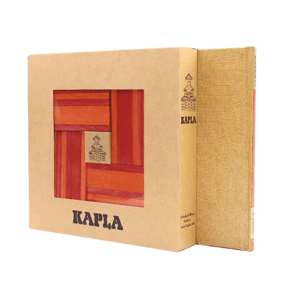 Kapla - N°22- Kunstband, 20 Rot & 20 Orange Kapla - N°22- Kunstband, 20 Rot & 20 Orange