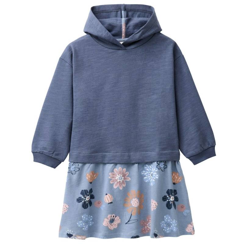 Kapuzen Sweatkleid indigoblau 134