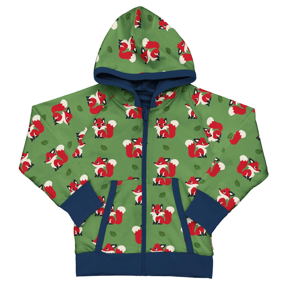 Kapuzenjacke zum Wenden Fuchs grün 98/104