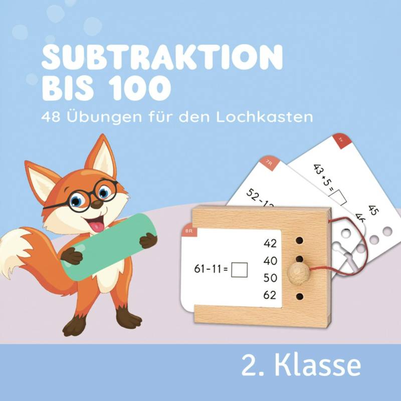 Kartensatz Subtraktion bis 100 2. Klasse (ohne Lochkasten) Kartensatz Subtraktion bis 100 2. Klasse (ohne Lochkasten)