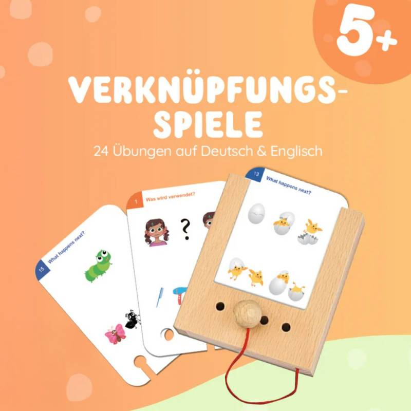 Kartensatz Verknüpfungsspiele ab 5 Jahren (ohne Lochkasten) Kartensatz Verknüpfungsspiele ab 5 Jahren (ohne Lochkasten)