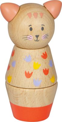 Katze, Holz-Schraubklotz - Spiegelburg minis Katze, Holz-Schraubklotz - Spiegelburg minis