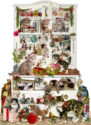 Katzen im Advent, Wand-Adventskalender A3 (Behr)