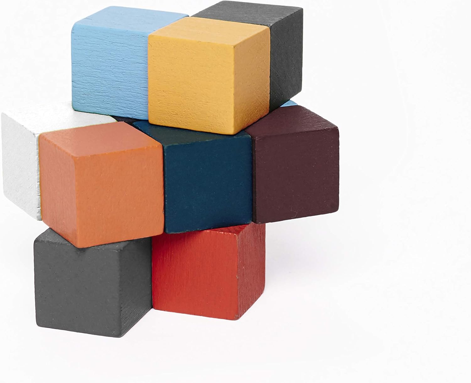 Kikkerland Design - Würfel m. elast. Band, Holzpuzzle Würfel Elastic Cube